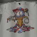 Baseball Life Style 101 Apparel Youth Drip Baseball Boys Kid T-Shirt, Size M, White