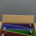 Amazon Basics 3 Ring 1.5 inch Binder, Round Rings, Assorted Colors, 4 Pack