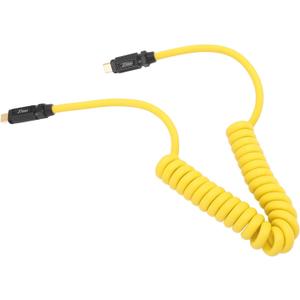 Type C to Type C Charging Cable, USB C Data Cable 8K 60Hz Screen Casting 20Gbps for Phone (C Male to C Male 1.8m/5.9ft Coiled Cable)