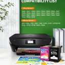 62XL Ink Cartridge Combo Pack Replacement for HP 62XL 62 Work with HP Envy 7640 7645 5540 5640 5642 5665 OfficeJet 250 200 8040 5746 Printer (1 Black, 1 Tri-Color)
