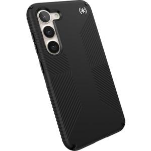 Speck Presidio 2 Grip Samsung Galaxy S23 Case - Drop & Camera Protection, Soft-Touch Secure Grip, Wireless Charging Compatible, Shock Absorbant, Galaxy S23 Case - Black