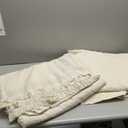 HOMERILLA Sectional Couch Covers for Sectional Sofa L Shaped Sofa Cover Blanket 2 Pieces L Shape Furniture Protector for Pets Dogs(Ivory, XXX-Large)