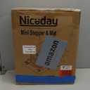 Niceday Steppers for Exercise, Stair Stepper with Resistance Bands, Mini Stepper with 300LBS Loading Capacity, Hydraulic Fitness Stepper with LCD Monitor