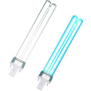 13W UV Light Bulb, Outdoor Pond U-V-C Light Clarifier Compatible with JUP-01 UVE9 CF400 CF500 CP-9 UV Light for Fish/Turtle Tank/Aquarium, 2 Pack 13W UV Pond Lights for G23 Base