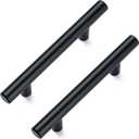 Aegero 10 Pack Cabinet Pulls Matte Black Stainless Cabinet Handles, for Kitchen and Bathroom Cabinets, 5 Inch Length, 3 Inch Hole Center | Stainless Cabinet Handles, Kitchen Drawer Pulls, Cabinet Handles, For Cupboards, Drawers, Dressers, Cabinet Update