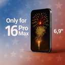 2 x Screen Protector for iPhone 16 Pro Max  6.9  3-Pack [9H Hardness] Tempered Glass  Scratch and Impact Resistant, Easy Install  High Sensitivity  Case-Friendly