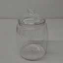 Folinstall Wide Mouth Apothecary Jar with Lid, 0.5 Gallon Glass Jar for Kitchen Storage and Laundry Room Organization, 72 oz Clear Glass Container for Cookie, Candy, Sugar, Flour, Nuts