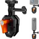 K&F Concept Motorcycle Windshield Clip Mount for GoPro Hero 13/12/11/10/9 Black, Aluminum Alloy Camera Clamp with 1/4 Adapter for DJI Osmo Action 3/4/5 Pro Insta360 X5/X4, Action Camera Accessories