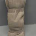 Pinch Pleated Linen Curtains 102 Inches Long 2 Panels Set for Living Room Bedroom Farmhouse Burlap Back Tab Pinch Pleat Drapes Ceiling Floor Window Curtains 102 Inch Length Gray Beige Tan Neutral