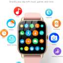 Smart Watches for Men Women(Answer/Make Call), Fitness Tracker Watch with Activity Counter/Sleep Monitor/ 110+ Sports Modes,Smart Watch for Android iPhone iOS Compatible (Pink, 1.83)