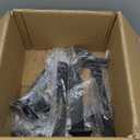 12 Pack - 10 inch Black Hidden L Shelf Bracket (1/5 Inch Thicked) Iron Floating Shelf Brackets Rustic Industrial Metal Brackets for Shelf Support