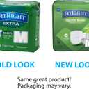 FitRight OptiFit Extra Adult Briefs, Incontinence Diapers with Tabs, Heavy Absorbency, Medium, 32 to 44", 20 Count