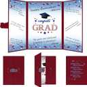2 x Vlipoeasn 2026 Graduation Guest Book Alternative, Red Blue & White Class of 2026 Graduation Party Decorations, Unique Graduation Gifts for Friends, Grad Signature Book for 2026 College High School