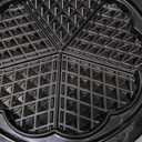 Mueller Heart 5 Waffle Maker, Waffle Iron, Adjustable Browning Control & Nonstick, Cool Touch Handle, Easy to Clean, Small Kitchen Appliances