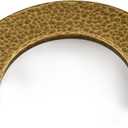 8 Pack 3-2/5 Inch Half Moon Gold Pull Finger Edge Pulls Cabinet Kitchen Dresser Pulls Half Round Hammered Brass Drawer Pulls Vintage Hardware, S