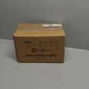 Brightown Outdoor String Lights, 50FT 25 G40 Bulbs Shatterproof Patio Lights, IP65 Waterproof Dimmable Hanging Connectable Globe LED Outdoor Lights for Backyard, Bistro, Porch, Deck, Balcony (Black)