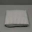 Full 6 Piece Sheet Set - Comfy, Breathable & Cooling - Soft Hotel Luxury Bedding for Women, Men, Kids, Teens and Children - 1 Flat & 1 Fitted Sheet & 4 Pillowcases with Deep Pockets - Grey Stripes 2