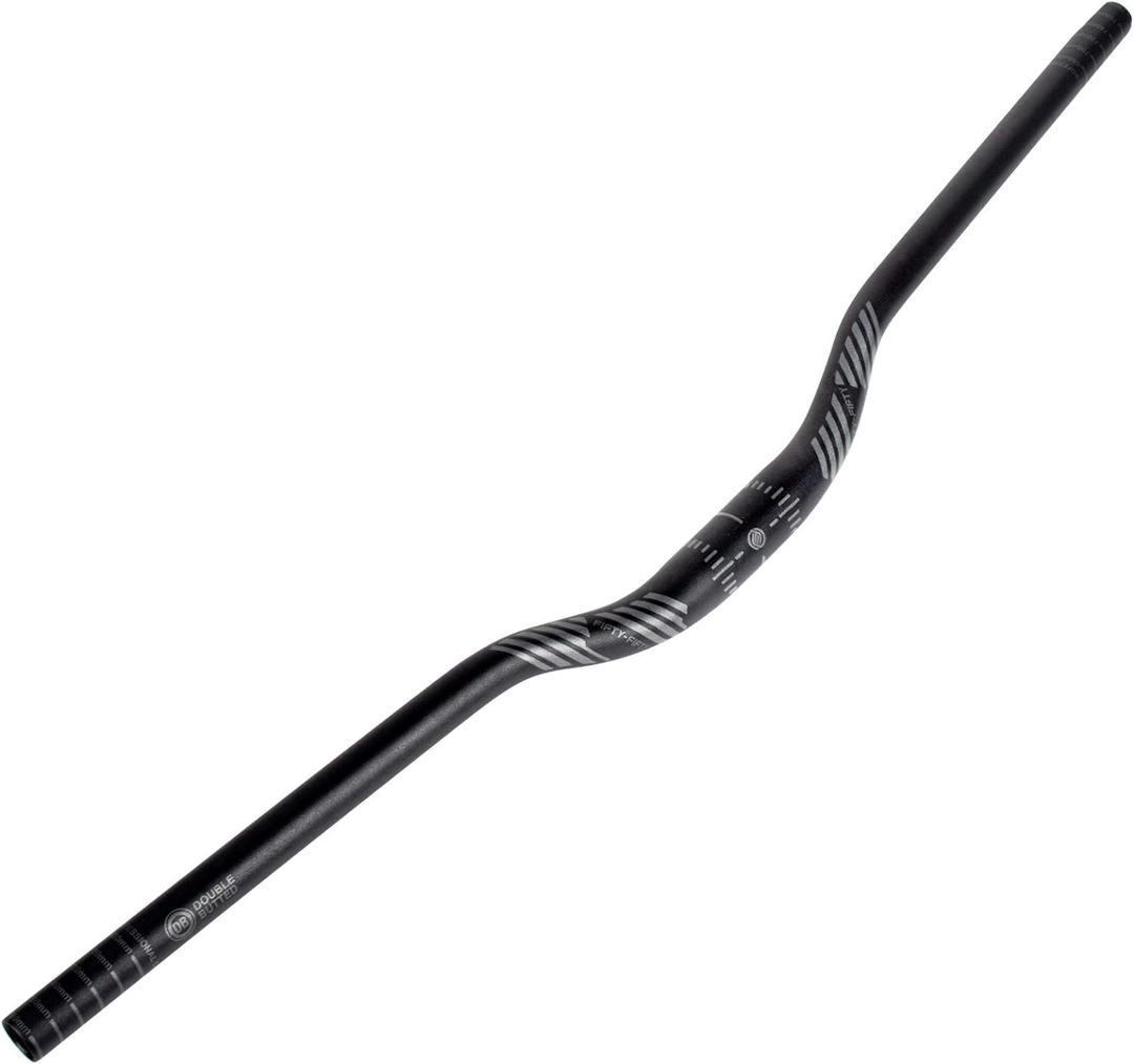 FIFTY-FIFTY Mountain Bike Riser Handlebar, Aluminum Alloy MTB Handlebar, 31.8mm Diameter, 780mm Wide Bicycle Bar (Black)