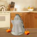 Middle Finger Ghost Luminous Miniature Resin Ghost Figurines Glow in The Dark, Fairy Garden Accessories Micro Landscape Ghost Statue for Outdoor Patio Lawn Yard Gardening Potted Decoration (1pc)