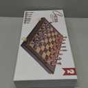 Luxury Metal Chess Set with 15 Inch Wooden Chess Board | Weighted Metal Chess Pieces | 2 Extra Queens | Professional & Tournament Style Chess Set for Adults | Elegant Game Room & Office Decor