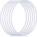 Shappy 6 Pcs Exercise Hoop Detachable Adjustable Plastic Toy Playground Toys Colored Hoop Circles for Teens Games Gymnastics Dog Agility Equipment Party Decor