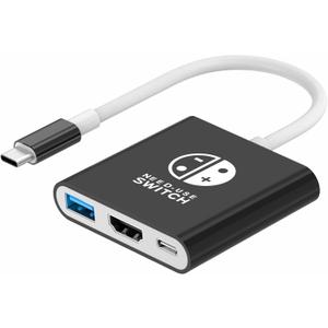 BIYTC Switch 2 Dock Compatible with Nintendo Switch 2, Portable Nintendo Switch 2 TV Docking Station Dock Adapter for Switch 2/Switch/OLED, USB C to HDMI Adapter Support 4K/1080P Travel