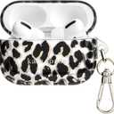 Kate Spade New York AirPods Pro Protective Case with Keychain Ring - City Leopard, Compatible with AirPods Pro 2nd / 1st Generation