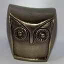 HD Designs Aluminum Owl Gold 3.6 Inches Home Decor Desk Table Shelf Figure
