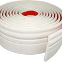 Wall Base Molding Trim Peel and Stick Rubber Baseboard Moulding 4 Wide Flexible Vinyl Wall Cove Base (4" Wide x 16.4' Long, Creamy White)