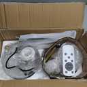 NIORSUN Battery Operated Wall Sconce Set of 2, Gold & Black Wireless Rechargeable Wall Lights with 5200mAh Dimmable Detachable Bulbs and Remote, 9 Colors Sconces Wall Decor for Bedroom Living Room