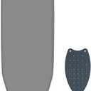 Ironing Board, Compact and Space Saver,Size 13 x 43, Metal Construction Ironing Boards with Extra Thick Heavy Duty Padded, Stable Structure,Skid Feet, Premium Iron Board (Grey)