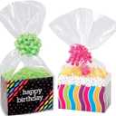 A1 Bakery Supplies Gifwrap Cellophane Bags Gift Warp Basket Bags Gift Basket Bags 10 Pack Bags only (12 In X 24 In)