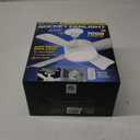 Bell+Howell Socket Breeze Modern Ceiling Fans with LED Lights, 10" LED E26/E27 Screw Base Mini Light Socket Fan with Cord for Bedroom, Living Room, Kitchen, Balcony (White)