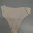 SHARICCA Womens Seamless Thongs No Show Underwear Soft Ribbed Invisible Panties Wave Edge Multi Pack
