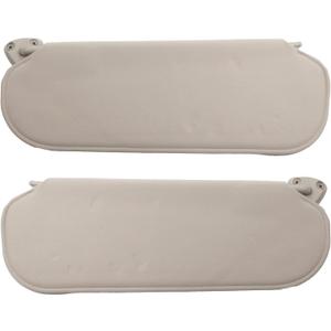 Dasbecan Gray Pair Driver and Passenger Side Sun Visor Compatible with Chevrolet Express GMC Savana 1500 2500 3500 4500 1999-2019 Replaces# 84054688 84054695 20883004 25999923