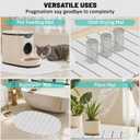 Large Stone Drying Mat for Kitchen Counter, Quick Drying Foldable Dish Drying Mat, Super Absorbent Diatomaceous Earth Drying Mat for Dishes Bottles Cups, Match Any Countertop (White, 22.8"x15.4")