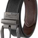 Levi's Men's Two-in-One Reversible Rotative Buckle Casual Everyday Jean Belt (Regular and Big & Tall Sizing) (36, Black/Brown Laminate)