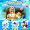 60 Pack Reusable Water Balls, Reusable Water Balloons for Outdoor Toys Games, Quick-Fill Summer Water Toys Ball for Kids Adults Boys Girls Pool Parties Beach Backyard