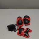 WayEee 6PCS Kids Protective Gear Set, Knee Pads for Kids 3-14 Years Old, Toddler Knee Pads and Elbow Pads, Wrist Guards Set, Skating Cycling Bike Rollerblading Scooter, Upgraded & Durable Material (Red) Size: S(3-10years)