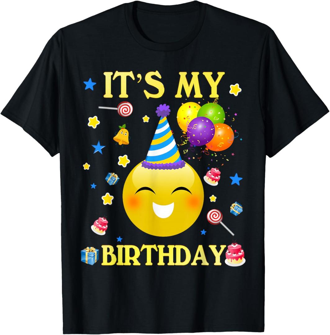 Funny Tee It's My Birthday Funny Cute Women Men Boy Girl T-Shirt XL