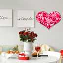 12 Pack 12 Inch Valentine Wood Heart Cutouts for Crafts Unfinished Blank Wooden Heart Shape Wood Slices DIY Art for Wedding Home Valentine Party Decoration