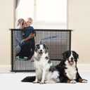 2-Pack Dog Gate for Stairs Pet Gates for The House: Dog Gate Indoor Dogs Screen Mesh Gate for Doorways Stairways 29 inches Tall, 30 inch Wide Fits 2427'' Openi