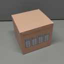 COMI Wide Neck Glass Breastmilk Collection n Storage Bottle, 4 Packs, 6oz with Screw Ring Sealing Disk; Re-markable Sealing Disc. BPA Free, Fits Breast Pumps & Nipples (4 Pink Lids)