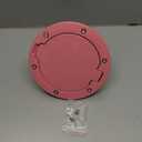 X AUTOHAUX Pink Aluminum Alloy ABS Gas Fuel Filler Door Cover for Jeep Wrangler JK JKU Sport Rubicon Sahara Unlimited 2007-2018 Fuel Filler Cover Accessories