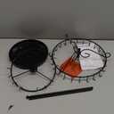 iDavosic.ly 2 Tier Rotating Necklace Holder Organizer with 42 Hooks, Adjustable Metal Bracelet Display Stand Rack, Extra Tall Keychain Spinning Tree Tower for Women, Black