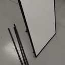 VIZ-PRO Magnetic Whiteboard Easel Black, 36 x 24 Inches, Portable Dry Erase Board Height Adjustable for School Office and Home