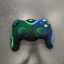 Meeting Story Game Controller Shaped Plush Throw Pillow Cushion for Boys and Girls Gamer Room Decoration for Sofa Couch/Computer Chair/Bed Gifts for Teen Boys Gaming Toy Pillow (Blue Green, Large)