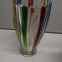 Large Colorful Glass Vase 10.6 in Tall Vase