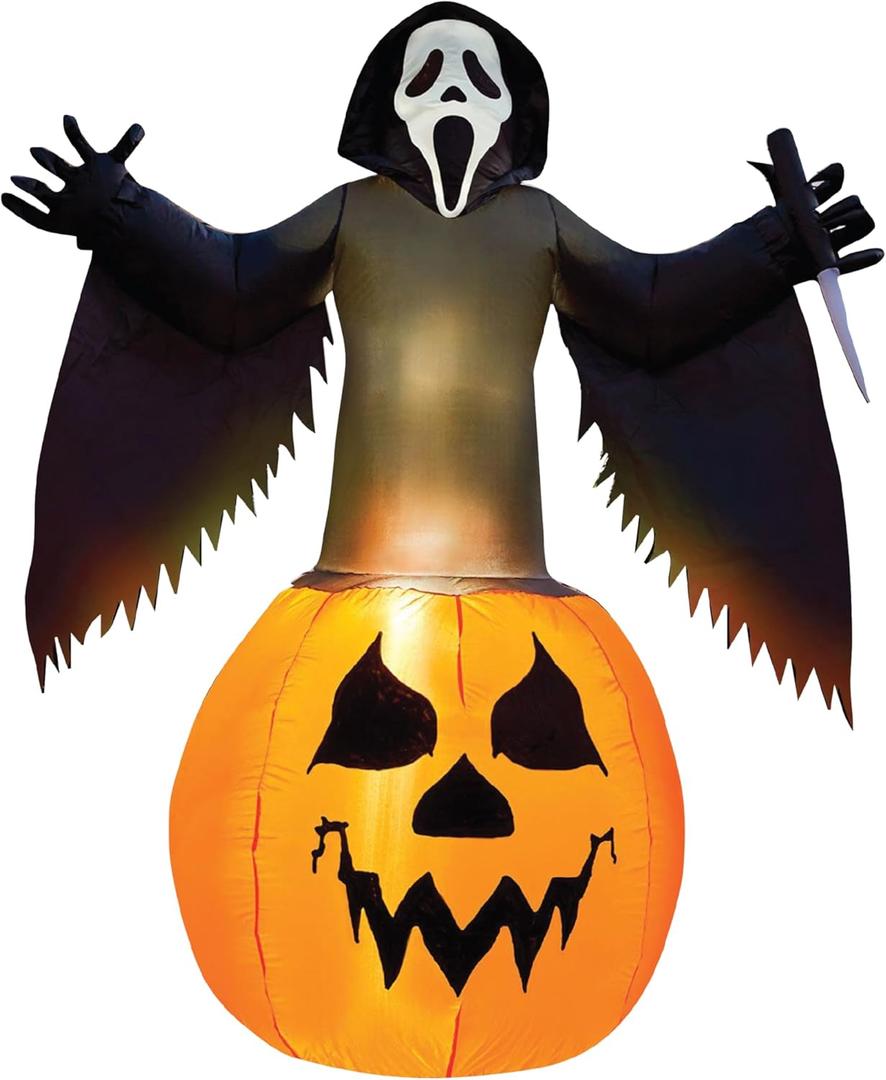 Fun World 6ft Ghost Face Inflatable 6 Ft