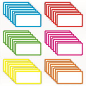 48 Pack Magnetic Dry Erase Labels - Magnetic Blank Cards with Color Borders, Reusable Name Tags - Dry Erase Labels for Home, Office, Classroom - 2 x 4 Inches 48 Pack Magnetic Dry Erase Labels - Magnetic Blank Cards with Color Borders, Reusable Name Tags - Dry Erase Labels for Home, Office, Classroom - 2 x 4 Inches